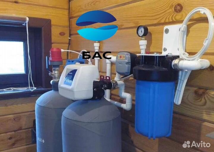 Фильтрация воды со скважины, умягчение