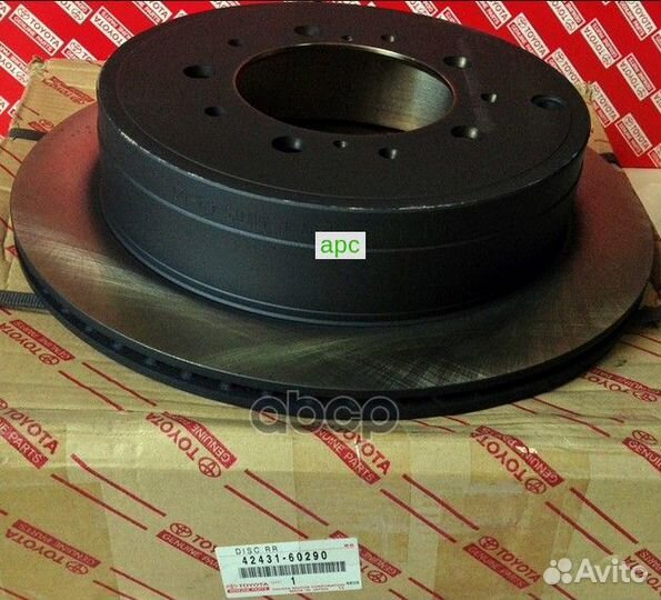 Диск тормозной зад 4243160290 toyota