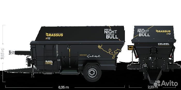 Миксер-кормораздатчик Celikel Brassus 12, 2023