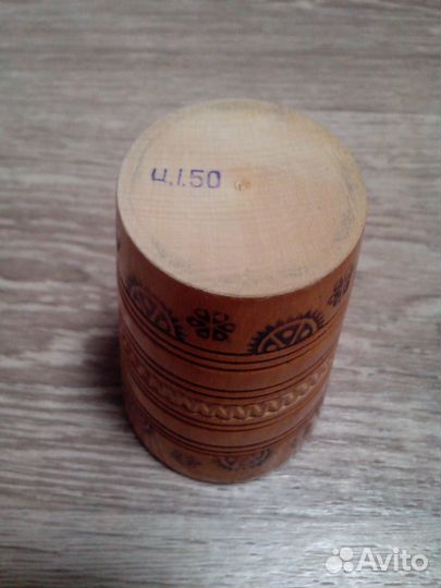 Резной стакан из дерева.СССР.Раритет