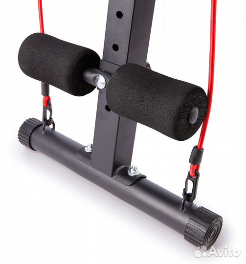 Скамья для пресса и гантелей ametist 115