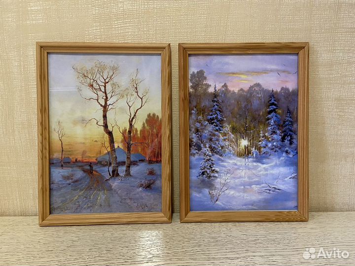 Картина под стеклом. Печать на холсте