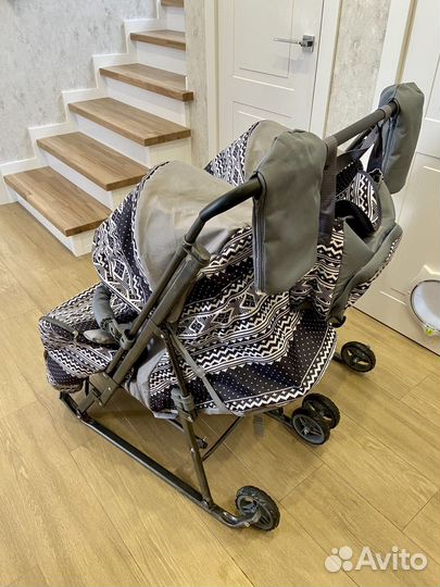 Санки коляска для двойни Близняшки