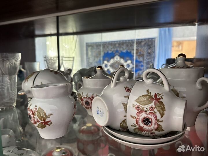Чайный фарфоровый сервиз СССР