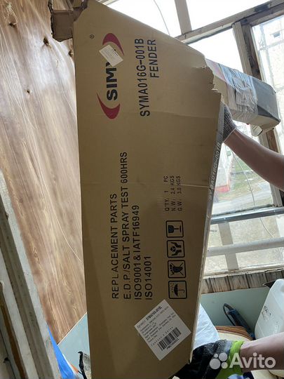 Крыло переднее левое на мазду 6 gg