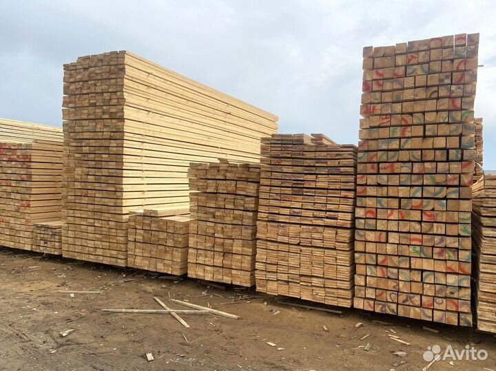 Доска обрезная 50x150x3м