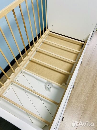 Детская кроватка трансформер с комодом