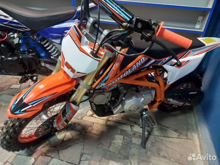 Детский питбайк Motoland CRF10 оранжевый