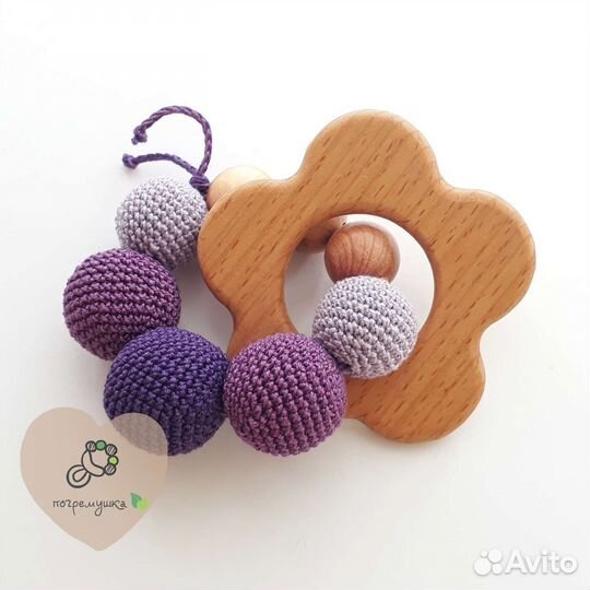 Деревянные грызунки для малыша (можжевельник, бук)