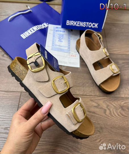 Сандалии birkenstock натуральная замша разные