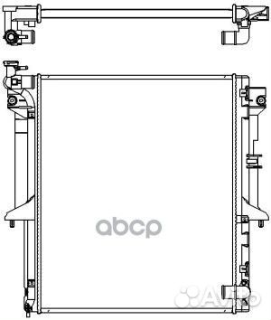 Радиатор mitsubishi L200 05- 2.5D 33211053 Sakura