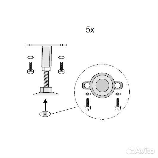 Ножки для поддона Ravak galaxy PRO XB2J000000N