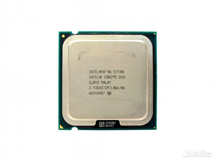 Процессор Intel Core 2 Duo E7500, Б/У