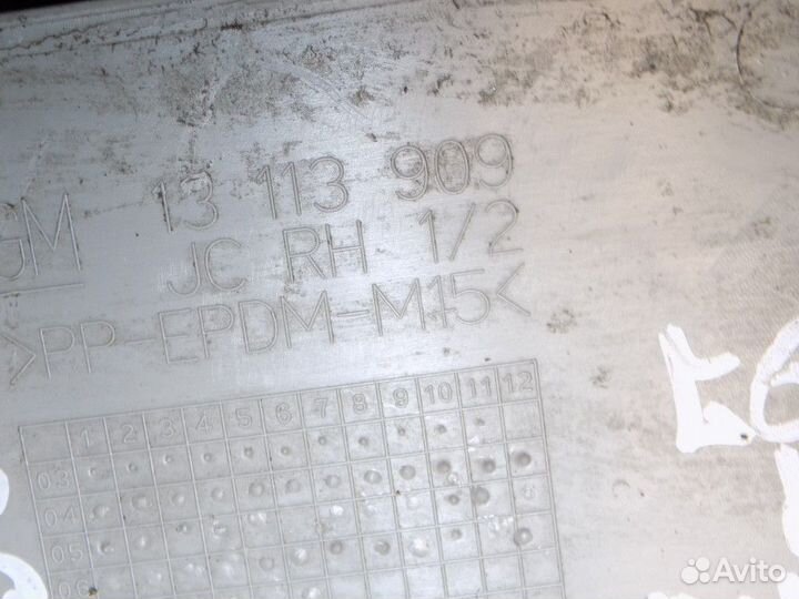 Обшивка стойки Astra H / Family 2004-2015