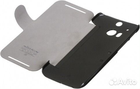 Чехол-книжка на HTC One M8 (Качественный) черный