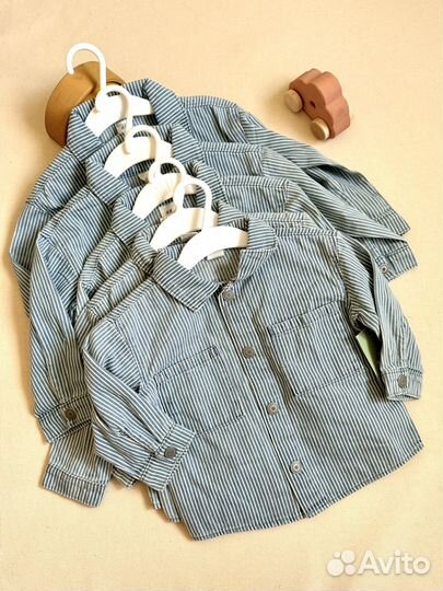 Рубашка джинсовая H&M 80,86,92
