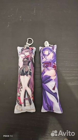 Маленькие брелки-дакимакуры геншин импакт