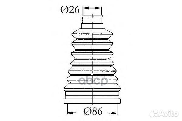 Пыльник ШРУСа 4003440 Sasic