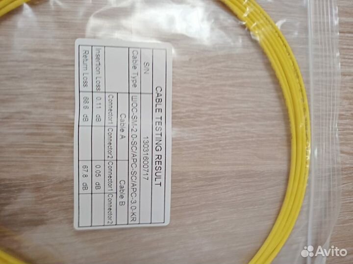 Патч корд оптический sc/apc-sc/apc