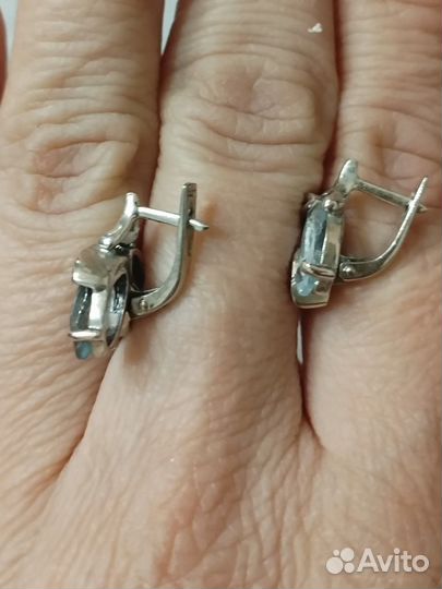 Серьги серебро 925