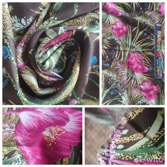 Шелк натуральный, отрезы по 2-3,6 метра