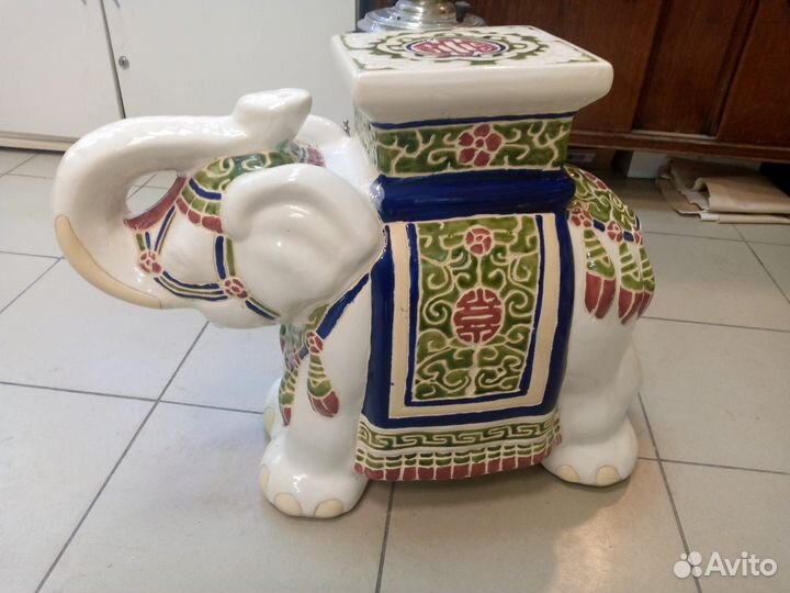 Индийский слон. Керамика. 1970-1980 год