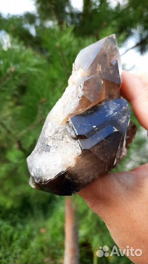 Раухтопаз Дымчатый Кварц Друза Кристалл