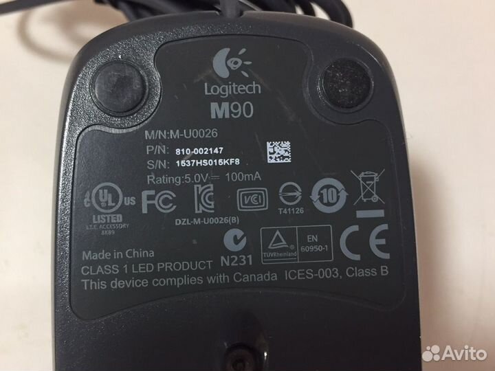 Мышь проводная «Logitech»