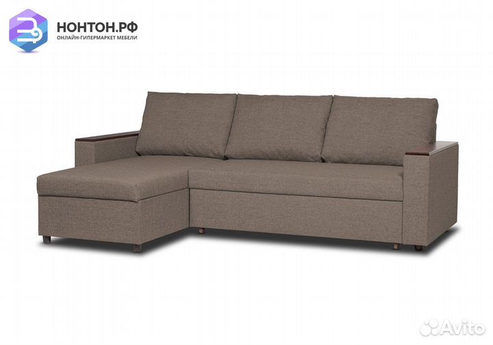 Диван угловой дельфин Тайлер бежевый