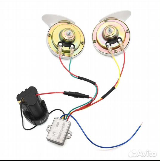 Мото авто сигнал 2 штуки + сигнал18 мелодий