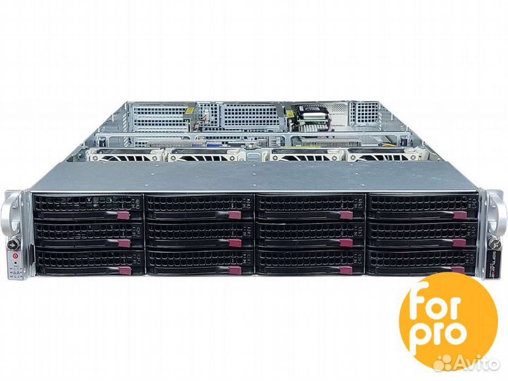 Supermicro 2U X10DRU 12LFF 2xE5-2690v3 64GB, 9361