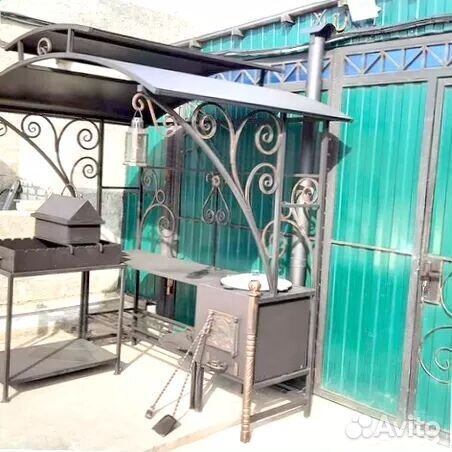 Мангал С печкой под казан