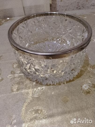 Хрустальная конфетница СССР