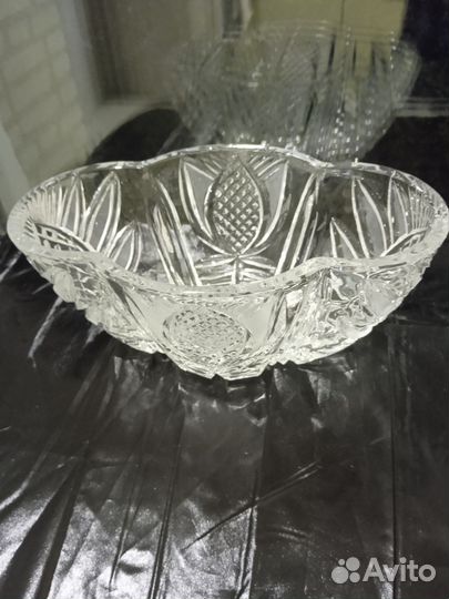 Хрустальная ваза советских времён