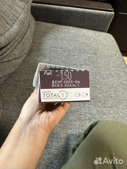 Контактные линзы dailies total1.-1.50, однодневные