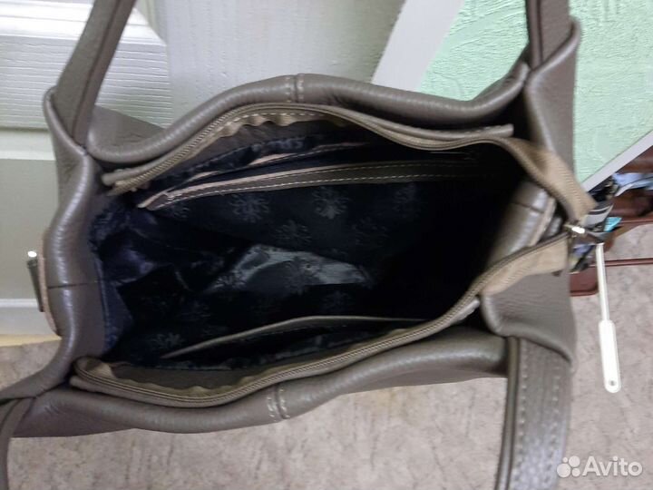 Сумка из натуральной кожи бу