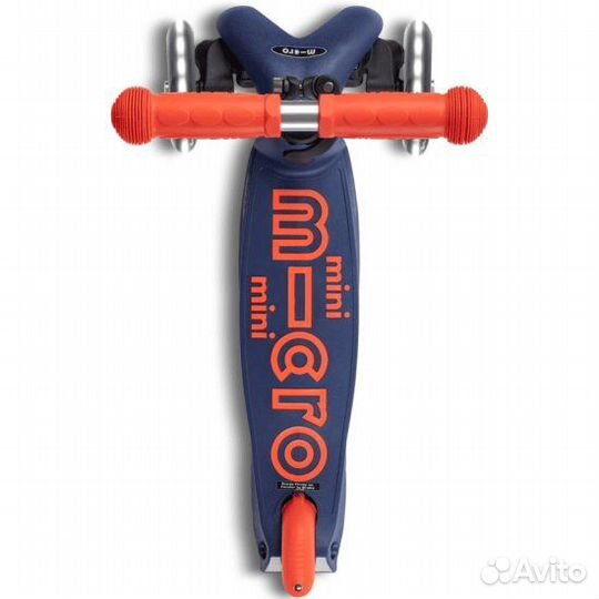 Самокат Micro Mini Micro Deluxe Foldable LED Navy