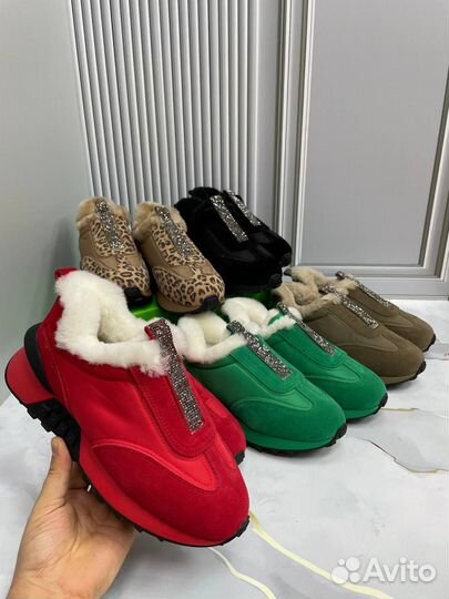 Кроссовки зимние натуральные