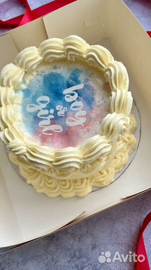 Торт, бенто, меренговый, сахарная печать