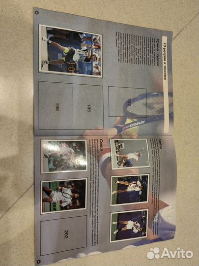 Альбом наклеек теннис panini 1994 г