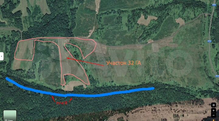 Участок 32 га (СНТ, ДНП)