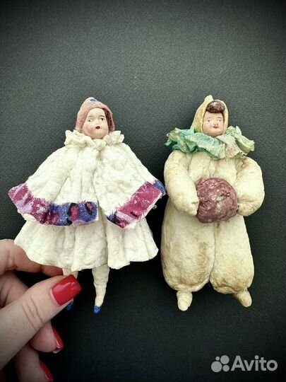 Ватная елочная игрушка