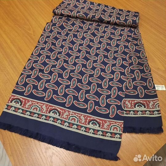 Мужской шарф кашне шёлковый. италия