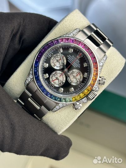 Rolex Daytona Rainbow Custom White Gold