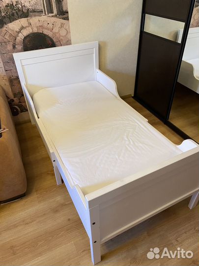 Детская кровать IKEA раздвижная сундвик
