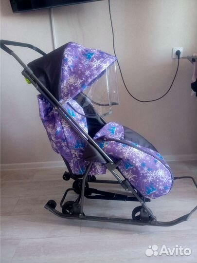 Детские санки коляска бу