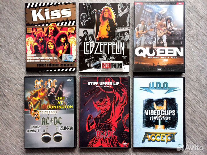 Музыкальные D V D (rock,pop,disco)