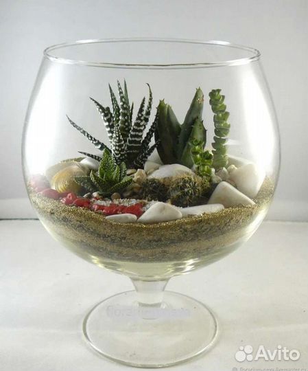 Большой фужер под цветы