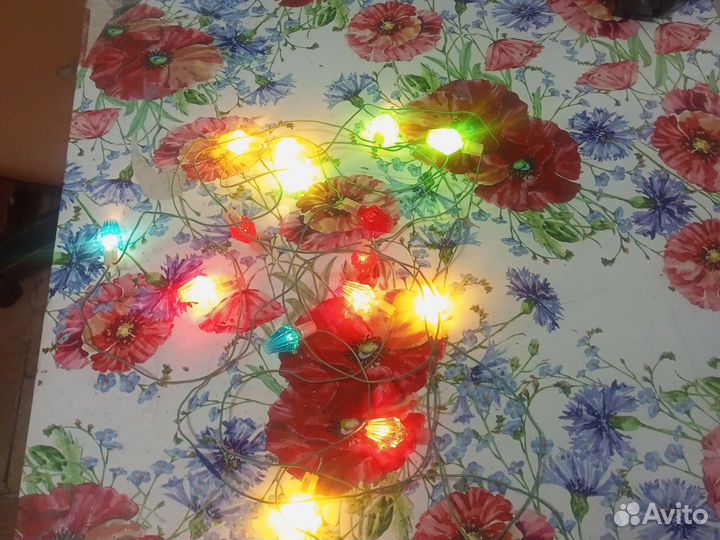Гирлянда огонек.и хрустальная