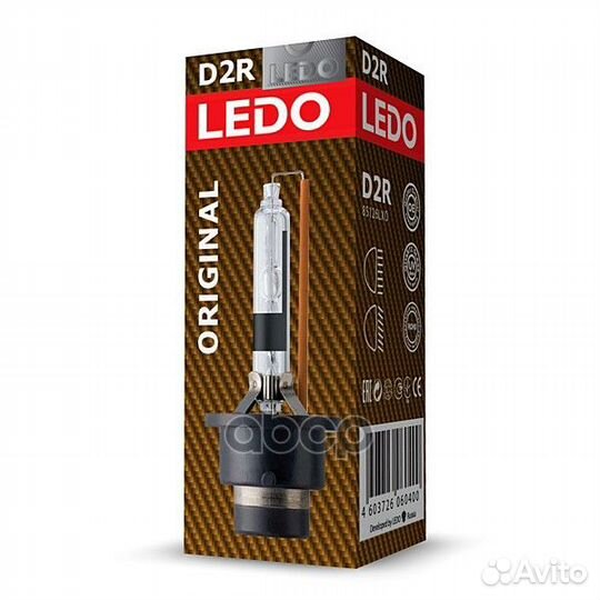 Лампа ledo ксеноновая D2R P32D-3 35W 85126lxo ledo